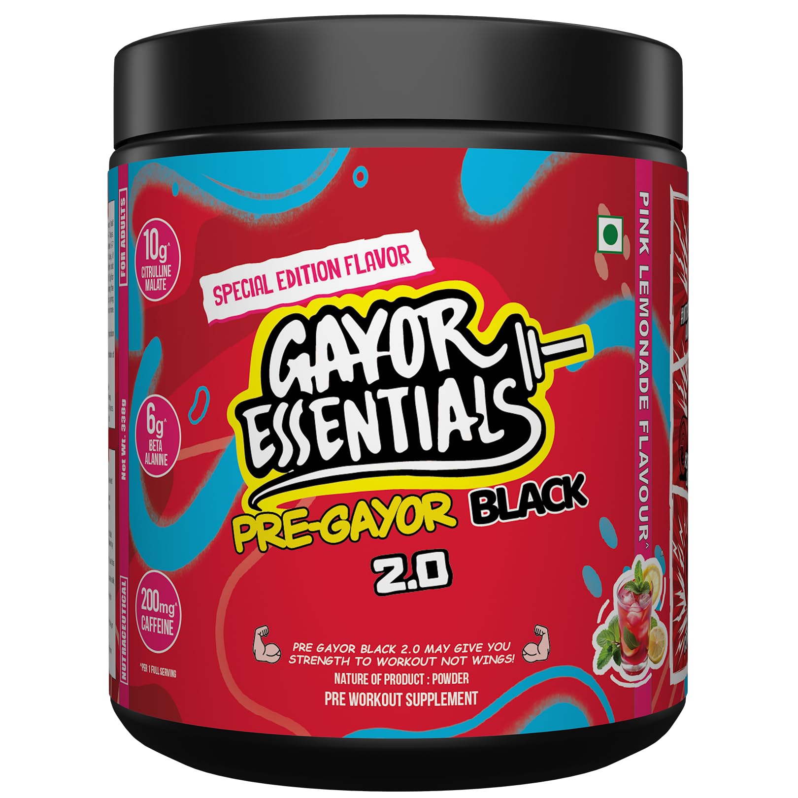 Pre Gayor Black 2.0 Optimally Dosed Pre-Workout (Cola,338g) — Amazon image 13