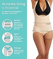 Vista 4 de MARENA SFBHA Faja de Compresión Posquirúrgica de Recuperación de Longitud de Braguita, Espalda Alta - Longitud de Bikini Ajustable