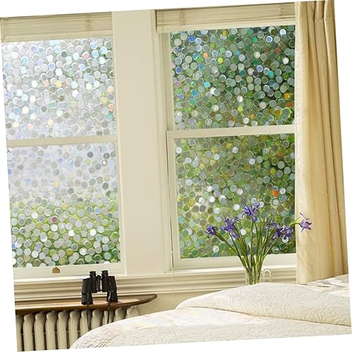 Miniatura 7 de Veemoon 1 rollo de película de vidrio vitral, película de privacidad para ventanas de vidrio, película decorativa para ventana de privacidad de