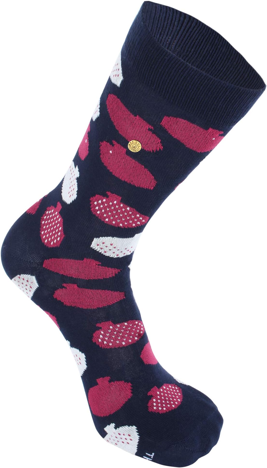 Men's Pomegranate Design Socks (Multicolour Free Size 7-12)