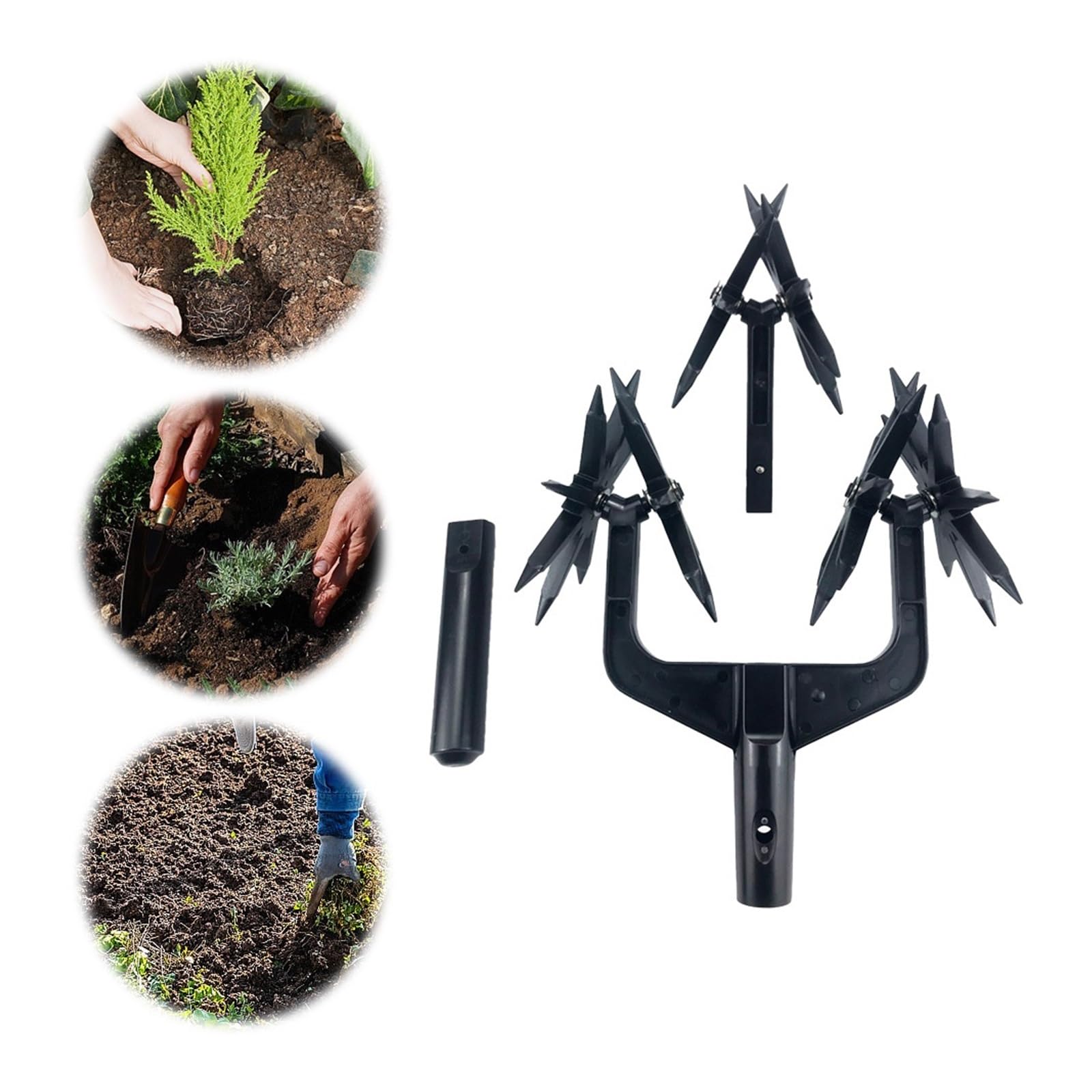 2 W 1 Aerator Ogrodowy Wertykulator Gleby Wentylowany Rumpel Obrotowy Trawnik Ripper Kultywator Narzędzie DużA Moc