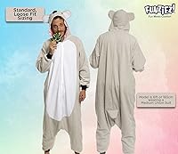 Vista 26 de Funziez! - Disfraz de Halloween para adultos, disfraz de animales y criaturas marinas, mameluco afelpado para cosplay, para mujeres y hombres