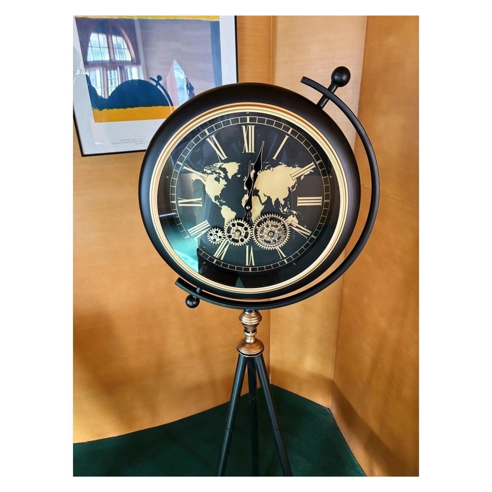 Reloj de Abuelo Reloj trípode de Metal for Suelo