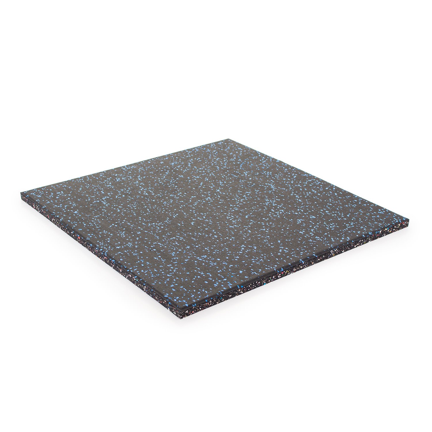 Bodypower 15mm Floor Tile 500mm x 500mm x1 - Black with Blue Speckle