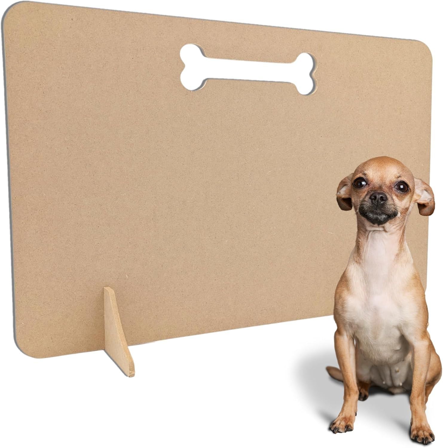Dog Stopper – Wooden Freestanding Pet Gate | No-Drill Dog Barrier for Stairs, Doorways & Hallways | Modern, Portable, and Screwless Pet Divider for Home & Travel - Plain 40x75cm