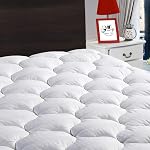 LEISURE TOWN King Overfilled Mattress Pad Cover-Cooling Mattress Topper Pillow Top-Snow Down Alternative Fill (8-21?Deep Pocket)