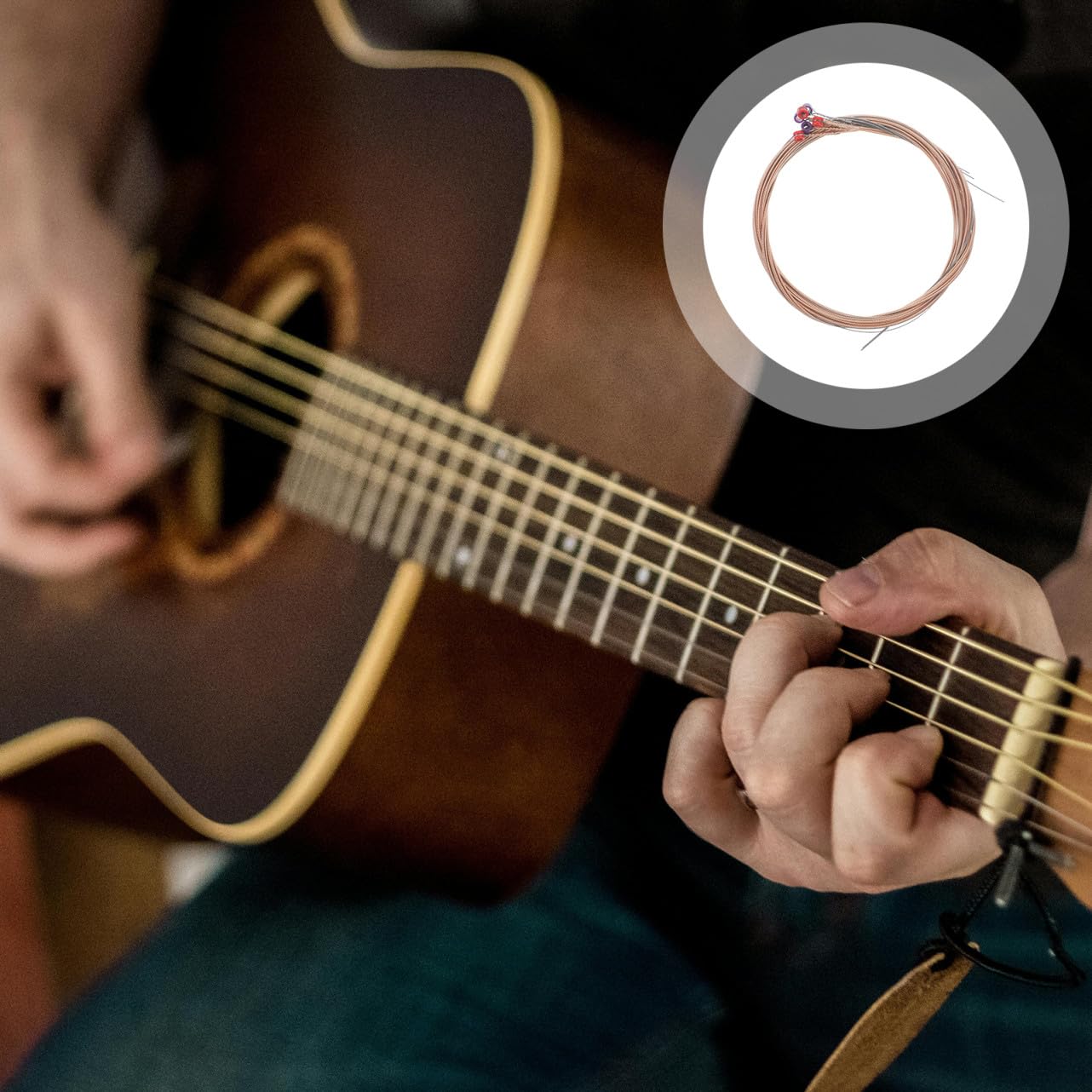 TOYANDONA 24stücke Akustikgitarrensaiten Phosphorbronze Austauschbare Saiten Für Folk-gitarren Klare Töne Und Reiche Resonanz Langlebig Und Zuverlässig
