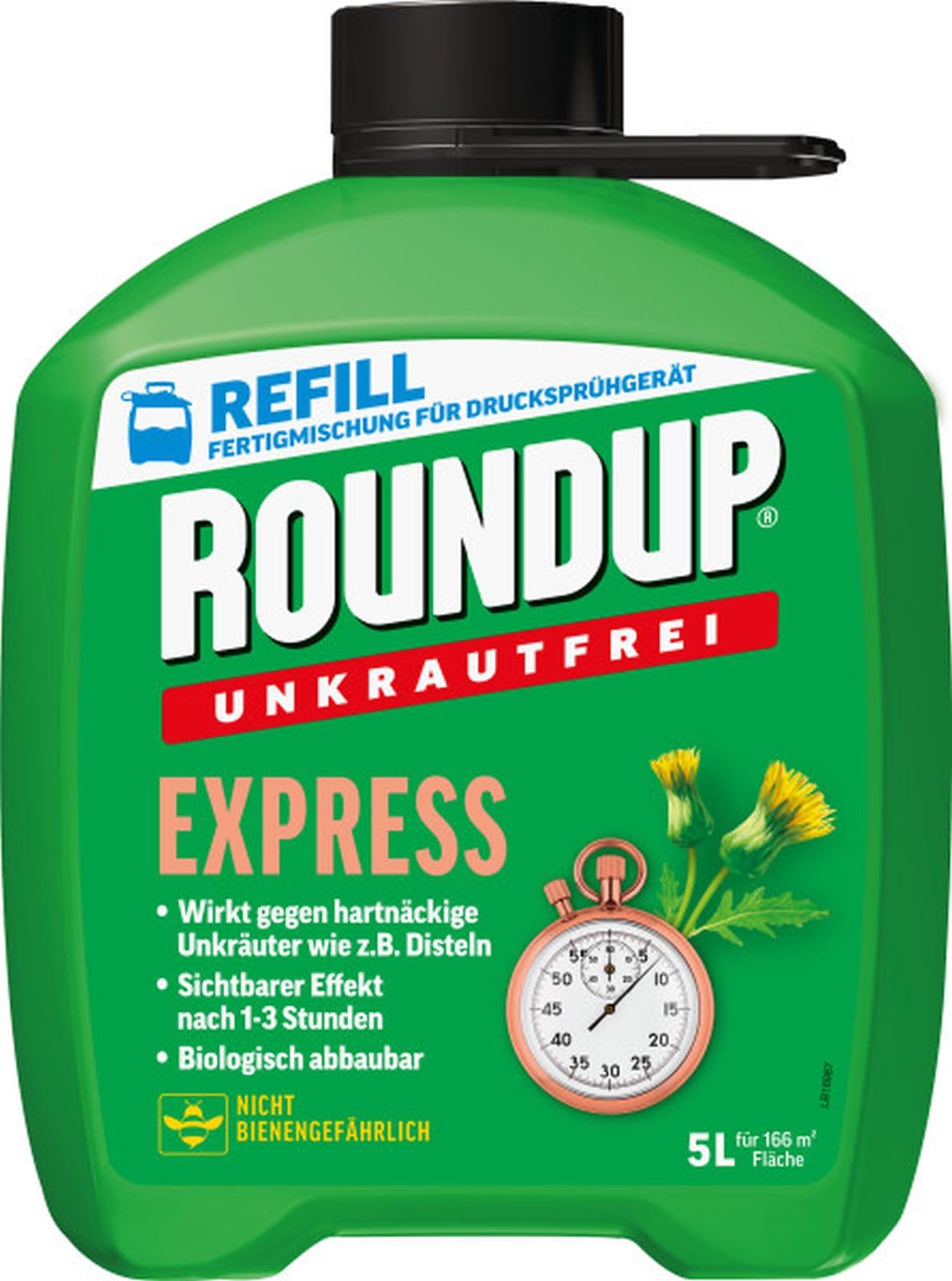 2 X 5L Roundup Unkrautfrei EXPRESS Fertigmischung