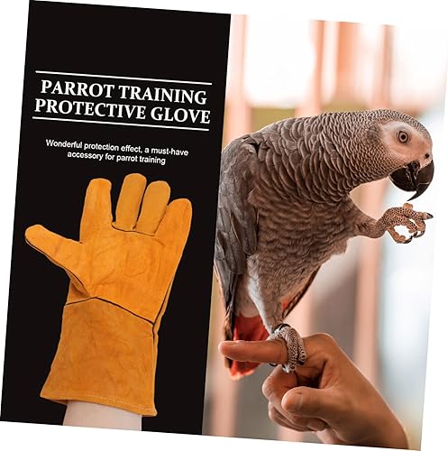 Miniatura 4 de Uonlytech Guantes de protección antimordeduras, guantes de alta temperatura, guantes a prueba de mordeduras para perros, guantes de entrenamiento de