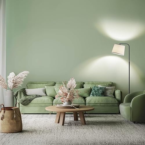Miniatura 7 de AKASUKI Lámpara de pie para sala de estar con 3 temperaturas de color, interruptor de pie lámparas de pie para sala de estar, dormitorio, oficina,