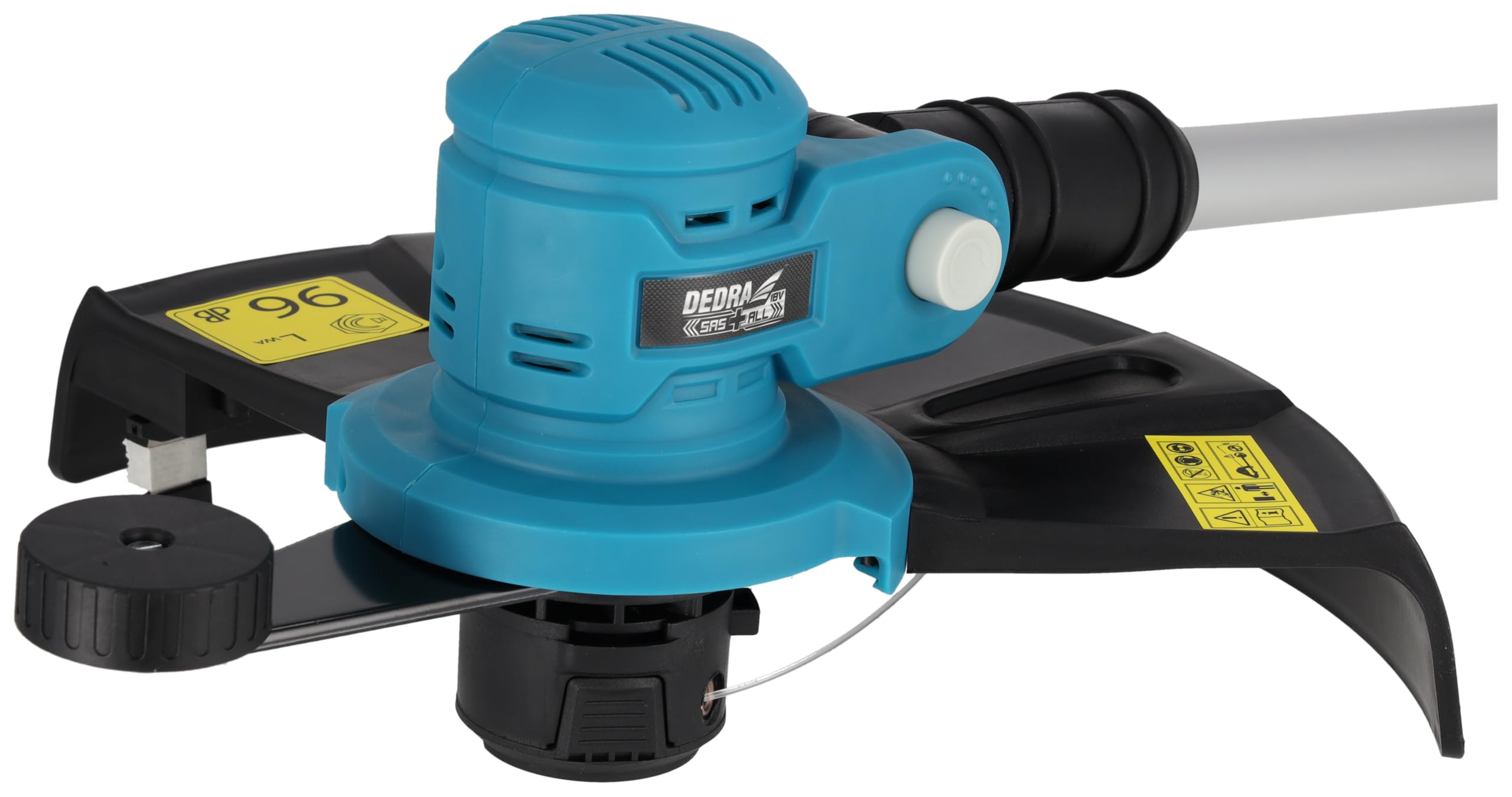 DEDRA elektryczna podkaszarka do trawy z akumulatorem 2,0 Ah18 V i ładowarką, średnica cięcia Ø 30 cm, 8800 obr./min, lekka i ergonomiczna, waga 1,9 kg, rura teleskopowa i regulowany uchwyt
