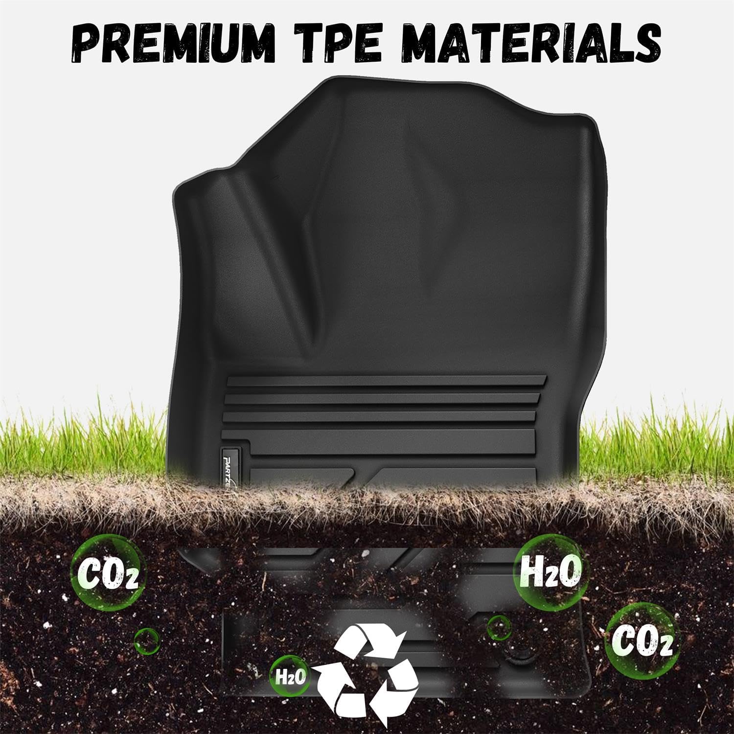 Floor Mats for Toyota Corolla 2020-2025 2026 Sedan (Not Fit for Hatchback and Cross), Custom Fit All-Weather TPE Floor Liners, Front & 2nd Row Mat for Corolla Car Accessories