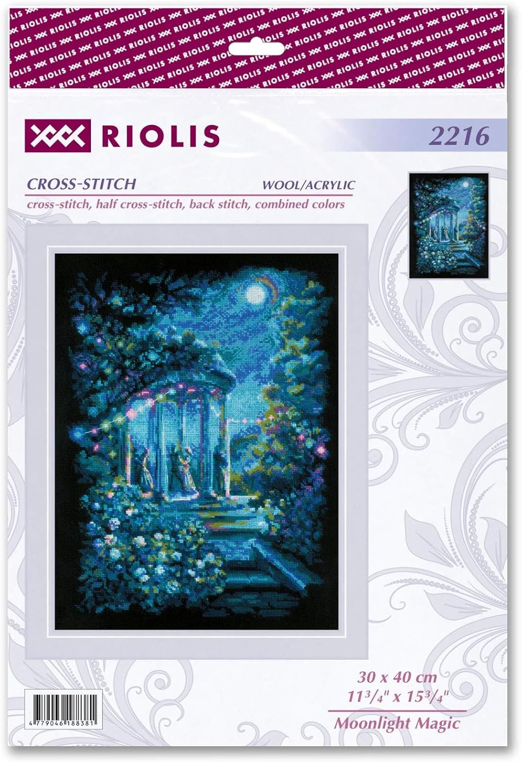 RIOLIS Counted Cross Stitch kit 2216 Moonlight Magic, Blue