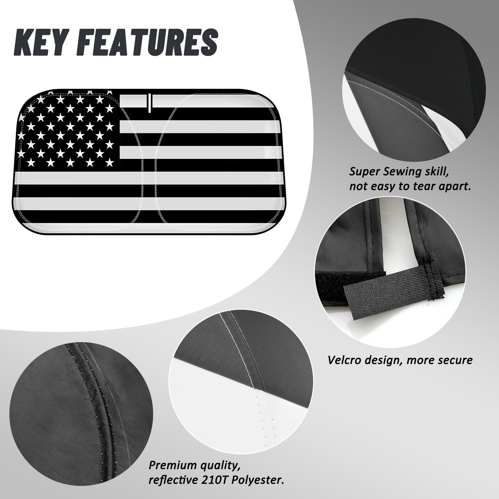 D-Lumina Custom Fit Windshield Sun Shade For 2019-2025 Dodge RAM 1500 (All Cab Sizes) - Blocks UV & Heat