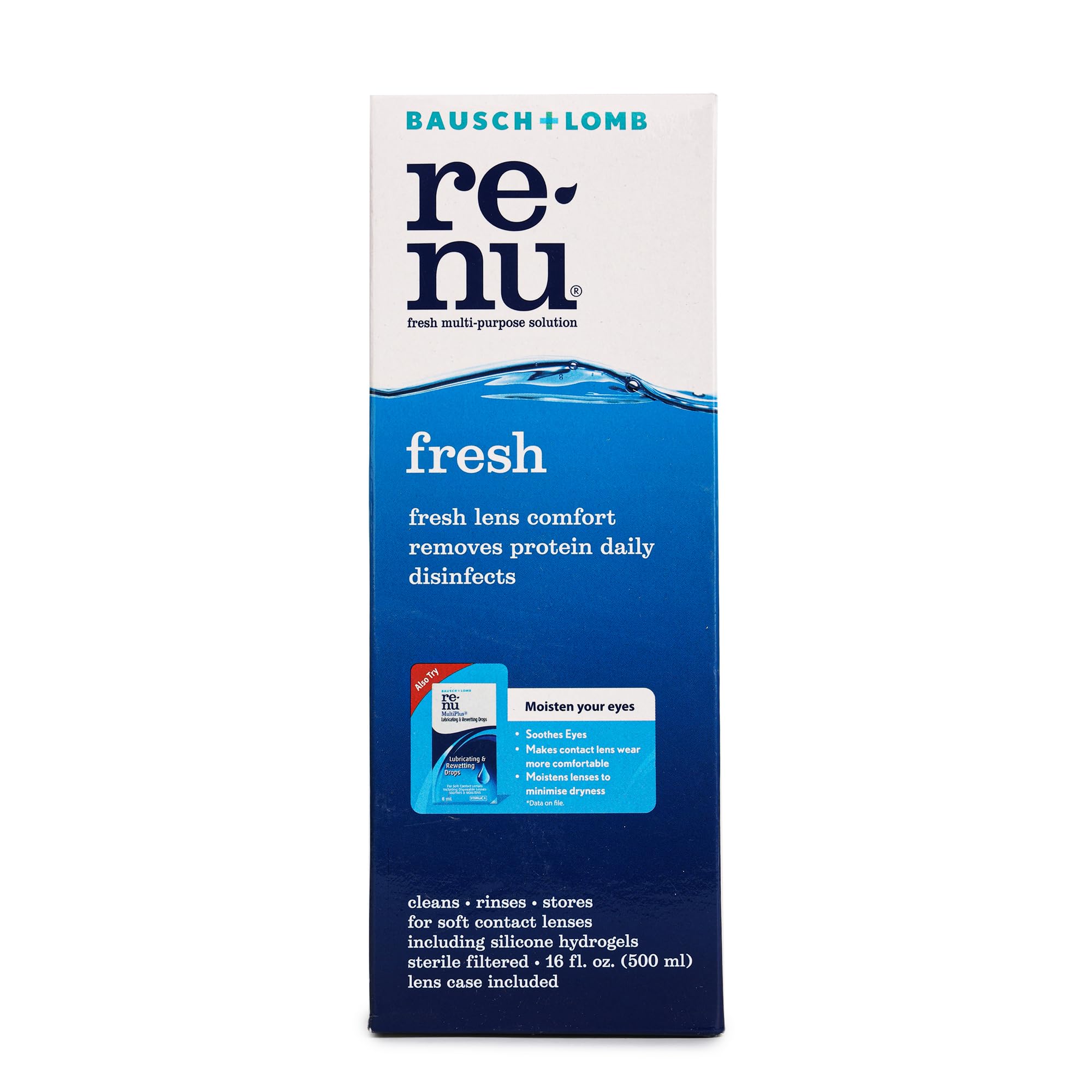 Bausch & Lomb Renu Solution 500ml for Contact Lens By Visions India (Pack of 1 Solution) — Amazon image 8