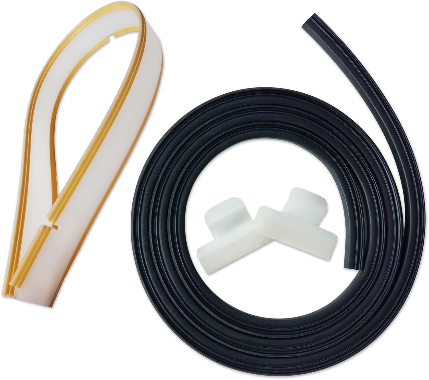Dishwasher Door Gasket Replacement Dishwasher Door Seal 154827601, Lower Seal 809006501, Splash Shield 154701001 Compatible with Frigidaire Crosley Kenmore Electrolux