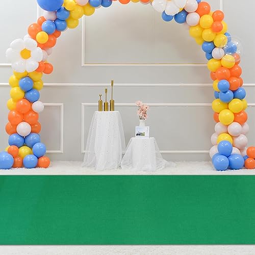 Miniatura 2 de CNCEST Alfombra verde para fiesta, 360 GSM grueso, tapete antideslizante de 33 pies para boda, ceremonia de película, decoración de propuestas de
