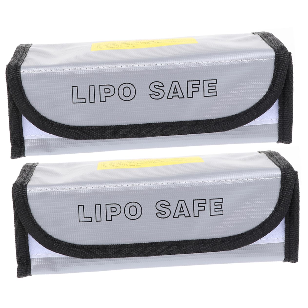 POPETPOP 6pezzi Battery Safety Pouch Con Protezione Antincendio Sacchetto Antideflagrante Per Batterie Lipo Porta Batteria Leggero e Pratico Per Viaggi e Stoccaggio