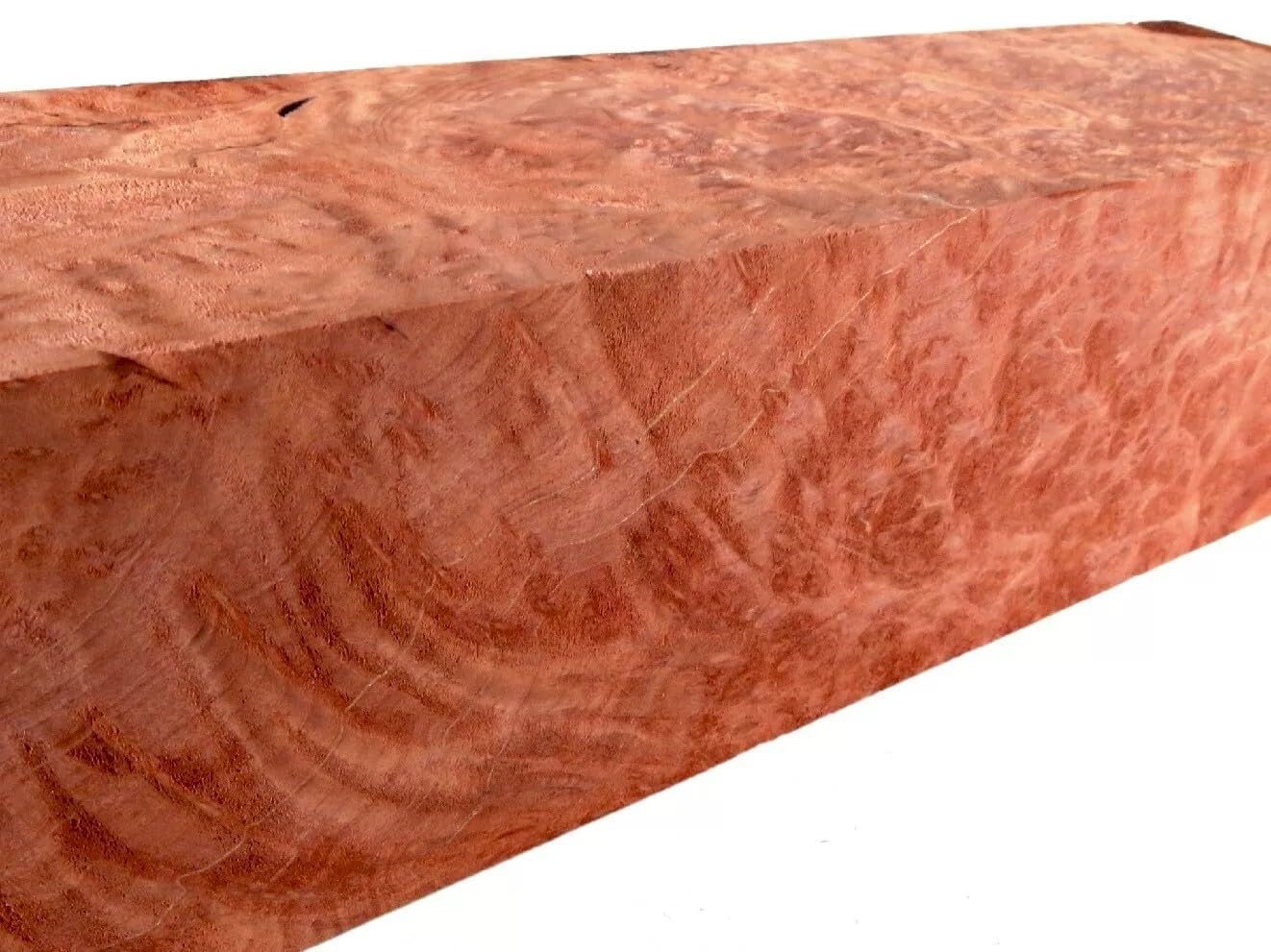 MAMMUTBAUM (37 x 6,5 x 6,5cm) ++ VAVONA MASER ++ Schnitzholz, Holzblock, Drechselholz, Edelholz, Rohlinge, Massivholz, Bohle, Planke, Griffholz, Messergriff, Brett ++ Selten - Rarität ++