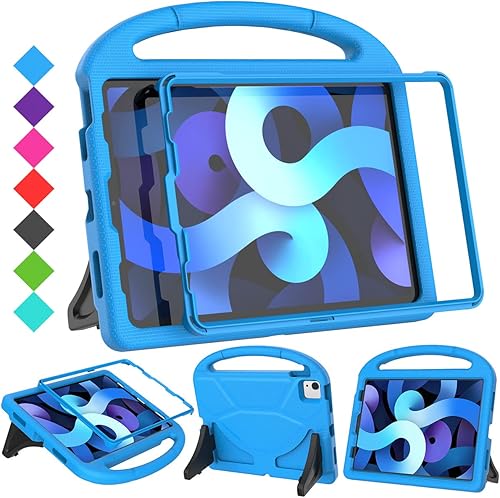 SUPLIK Funda infantil para iPad Air de 54 generación (10.9 pulgadas, 20222020), construida con protector de pantalla, iPad Air 5, funda a prueba de