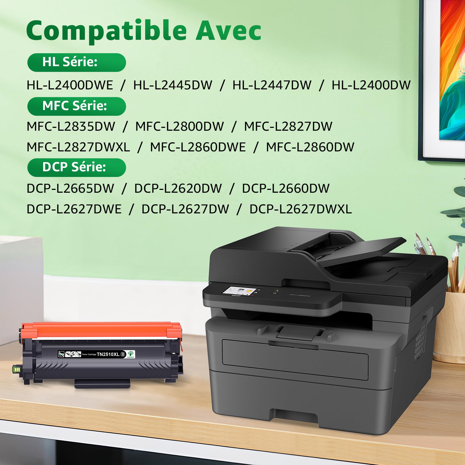 MYCARTRIDGE TN2510XL Toner Compatibile Per Brother TN2510 XL - Foto 3