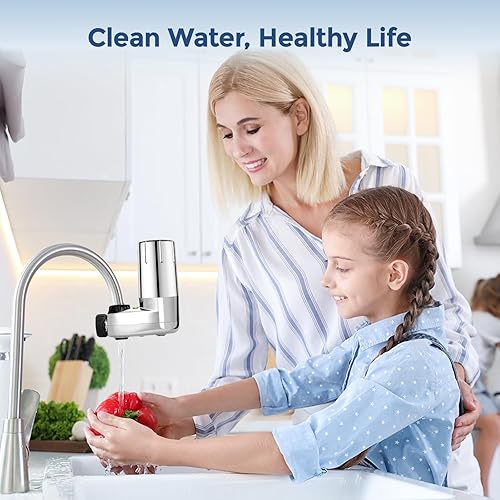 Miniatura 8 de Fil-Fresh Paquete de 2 filtros de repuesto para sistema de filtración de grifo Brita, certificado NSF para reducir el cloro, sin BPA, dura 4 meses o