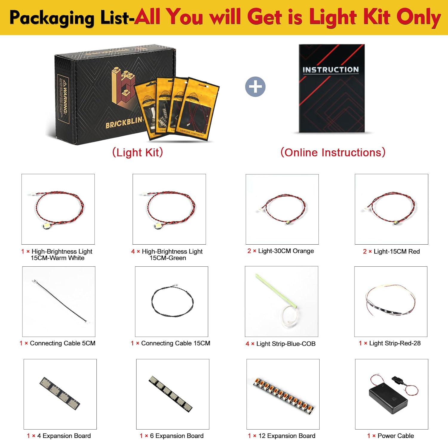 BrickBling Light Compatible with Lego Mario Kart – Mario & Standard Kart 72037, Lights Only, Not Come with Model (Classic Version) - Image 4