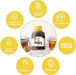 Sweet Nature Birch Xylitol Sugar Free Honey - Non GMO - Kosher - Made in the U.S.A. - Keto Friendly (14 oz)