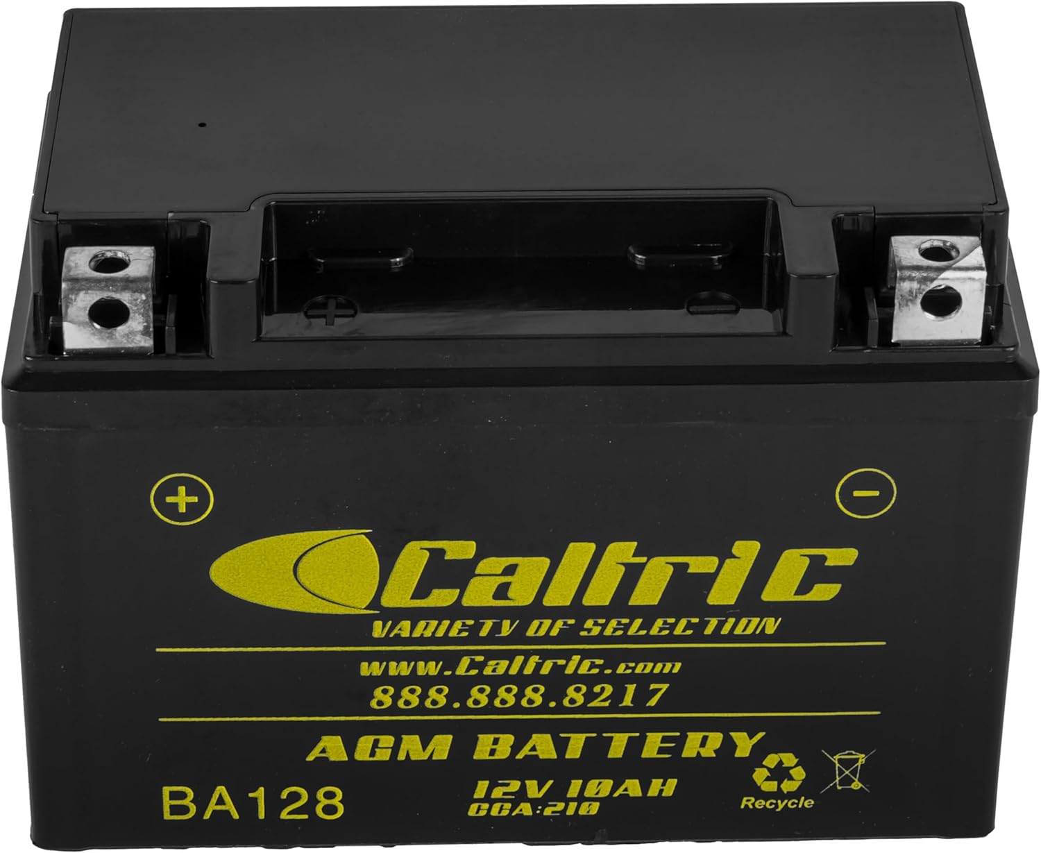Caltric AGM Battery Compatible with Triumph Street Triple 675 765 660 2012-2019 / 12V 10Ah CCA 210