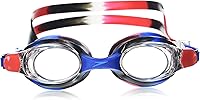 Speedo Kids Skoogles Swim Goggles Ages 3-8 - Anti-Fog, UV Protection, G.O. Fit Comfortable Fit Red/White/Blue