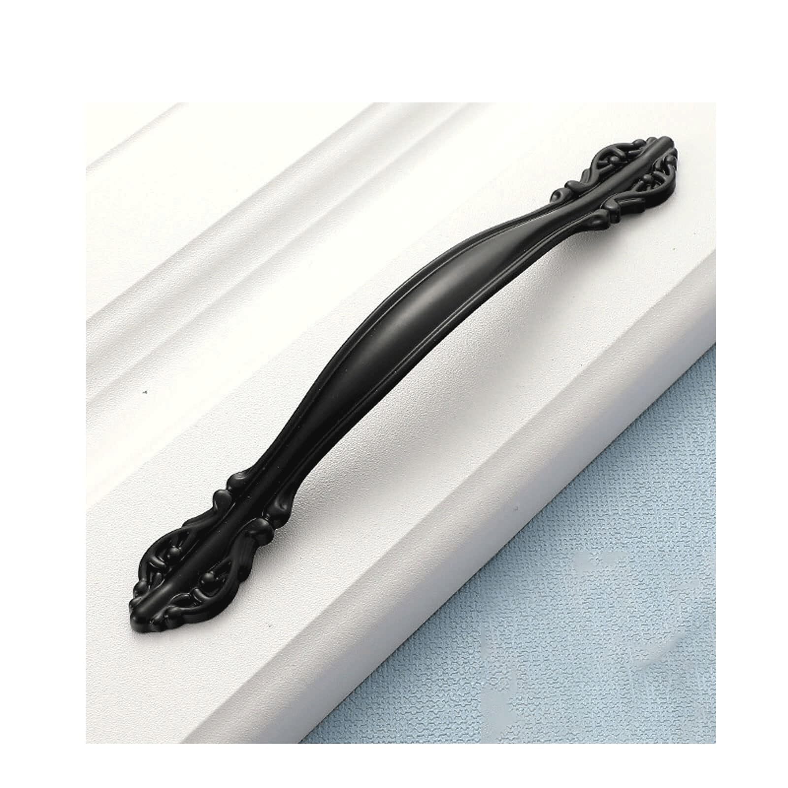 Lcanallyms Black Kitchen Cabinet Handles, 10 Pack Cabinet Pulls, Vintage Hardware Drawer Handles For Kitchen Cupboard Bathroom Door Dresser Drawers(,128 Mm)