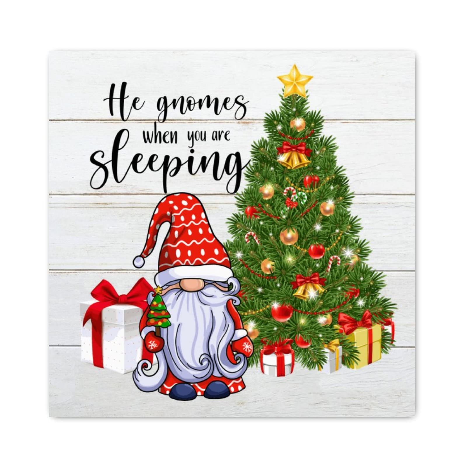 Panneau mural en bois de Noël cadeau idéal décoration maison et chambre