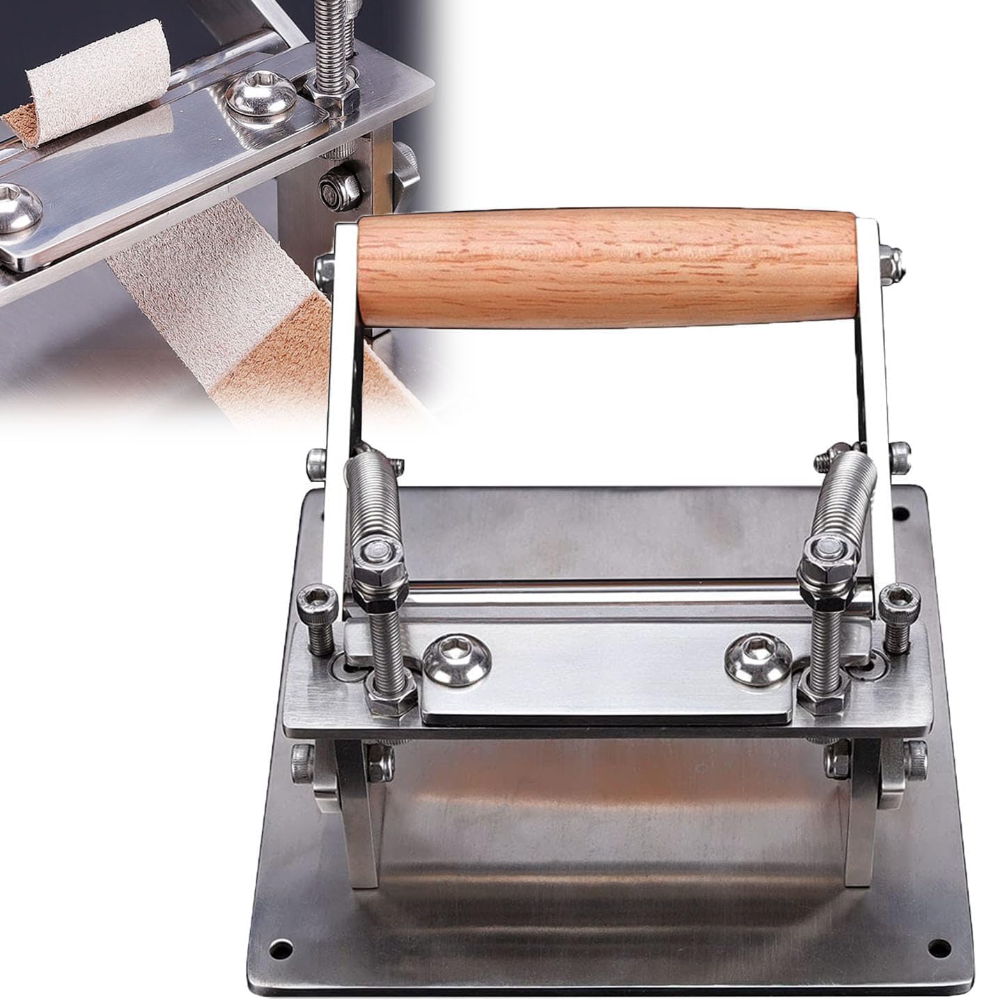 XNXYSMKJ Leather Skiver Machine with Adjustable Thinning Blade for Factory, Warehouse, and DIY Enthusiasts, Suitable for Vegetable-tanned