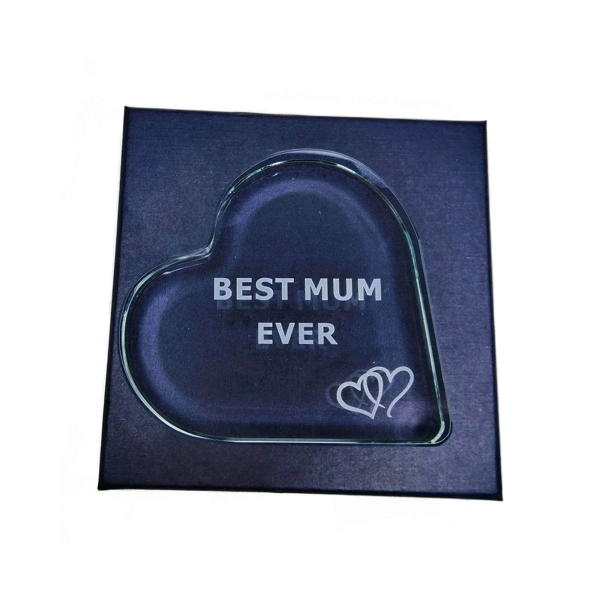 Regalo Per Mamma Cuore Di Cristallo K9 Con Base Luminosa LED 7 Colori – Inciso Laser 'Love Her Heart'