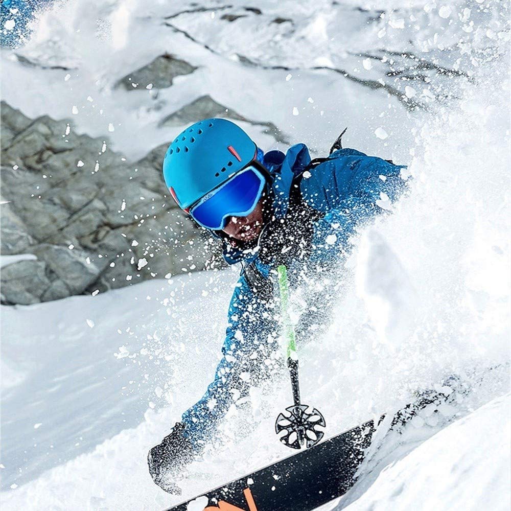 Occhiali da Sci Doublelayer SAndproOf Protezione degli Occhi Antivento Antiappannamento Occhiali da Sci Arrampicata per Adulti Sci Grandi Occhiali da Sci sferici Senza Montatura