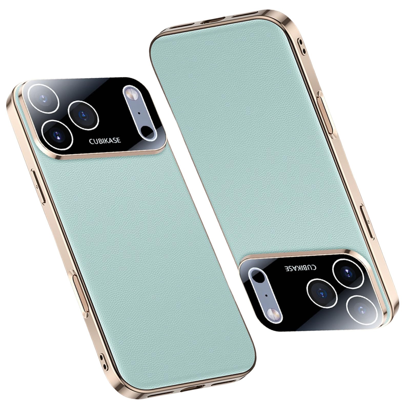 Coque iPhone 17 Pro Max antichoc vert étui mince cuir protection objectif - 8