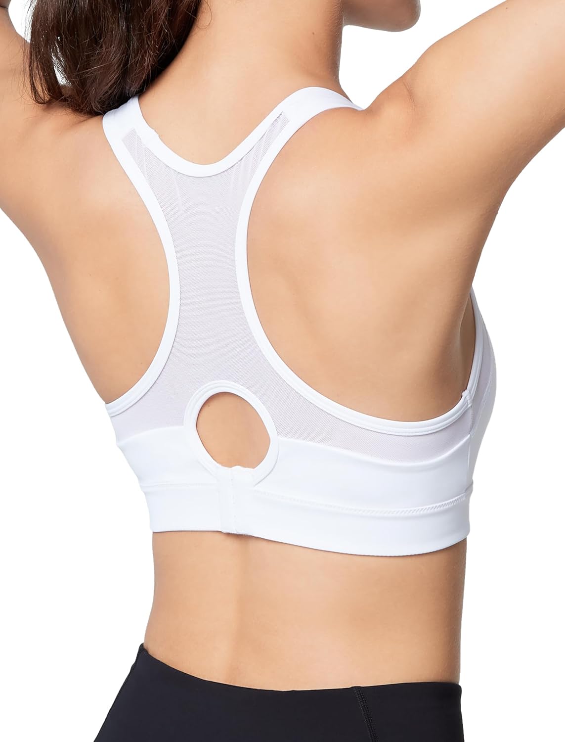 Yvette Plus Size Sports Bras for Women Comfortable Racerback Supporttive Sports Bra Medium Impact Wireless