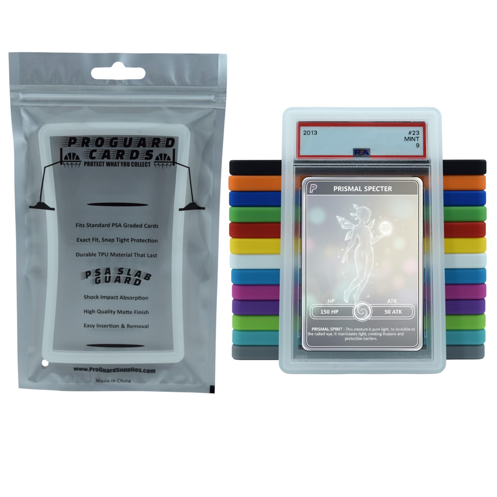 Amazon.com: ProGuard Cards PSA Slab Guard Bumper for Standard PSA Graded  Cards | Strong TPU, Exact Fit, Snap Tight Protection | Shock Absorption