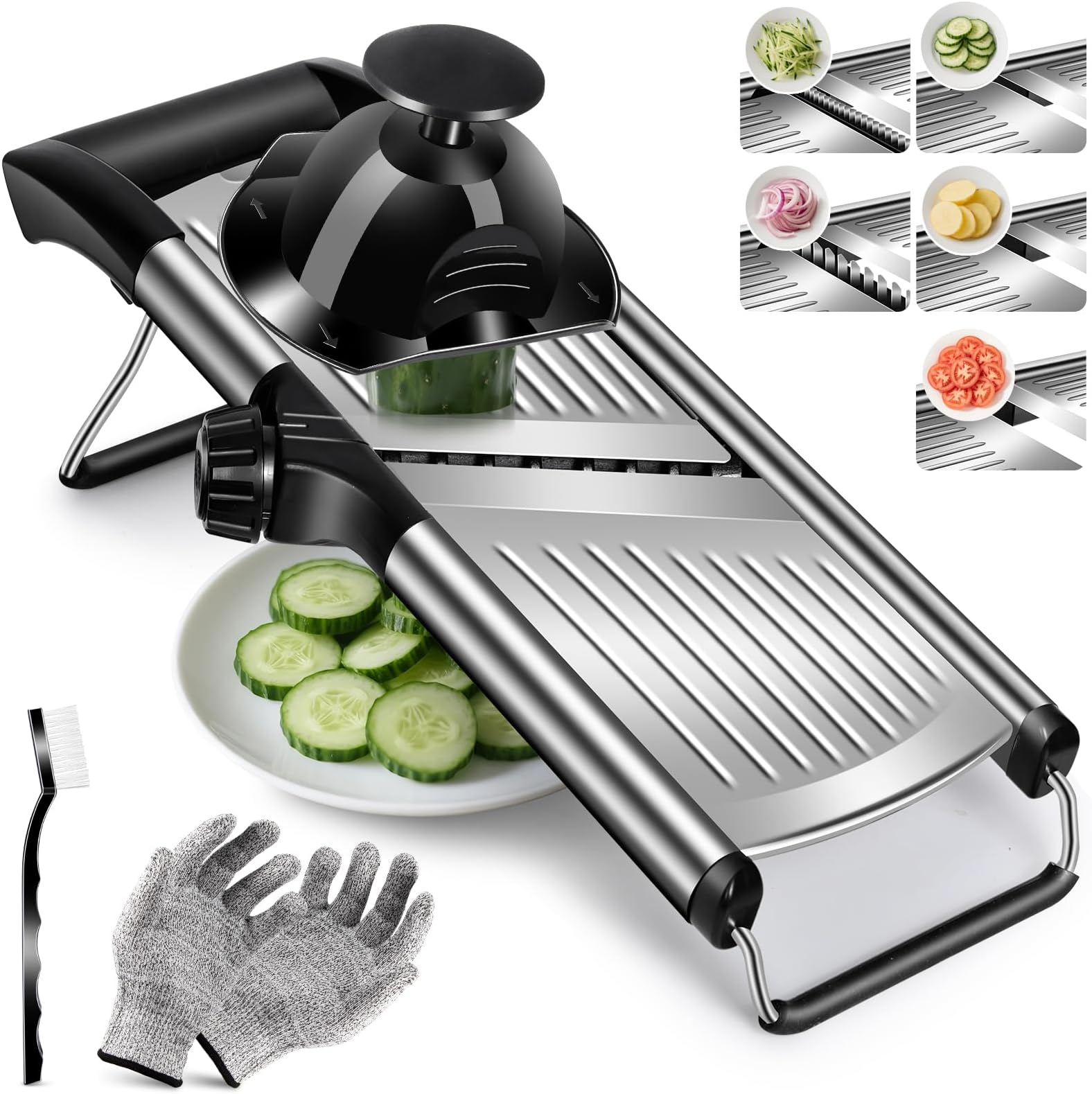 Masthome Professional Kitchen Mandoline Slicer in Stainless Steel