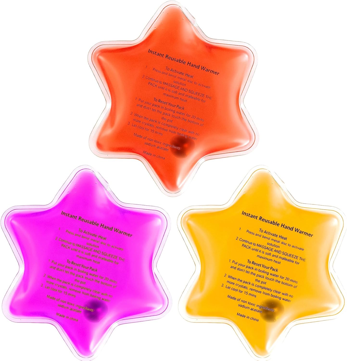Reusable Pocket Heat Packs, Hand Warmers - Easy Reset & Comfortable Warmth for Daily Use, Commute & Cold Days