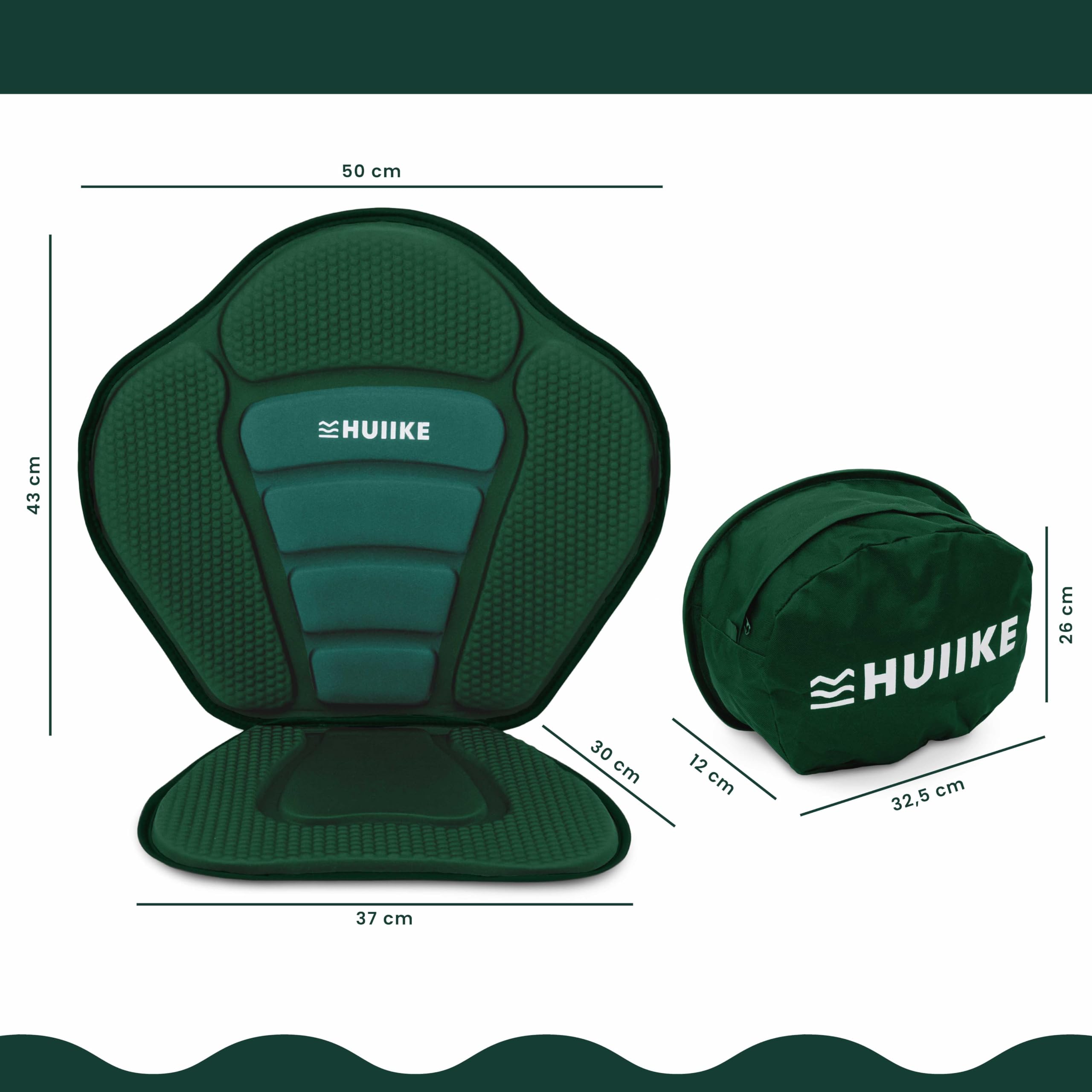 HUIIKE SUP Seat with 4 Adjustable Straps Inflatable SUP Seat with Back Pocket | Kayak Seat, Inflatable Table Seat | Fishing Chair | Accessories Stand Up Paddle, Kayak, Canoe - 2