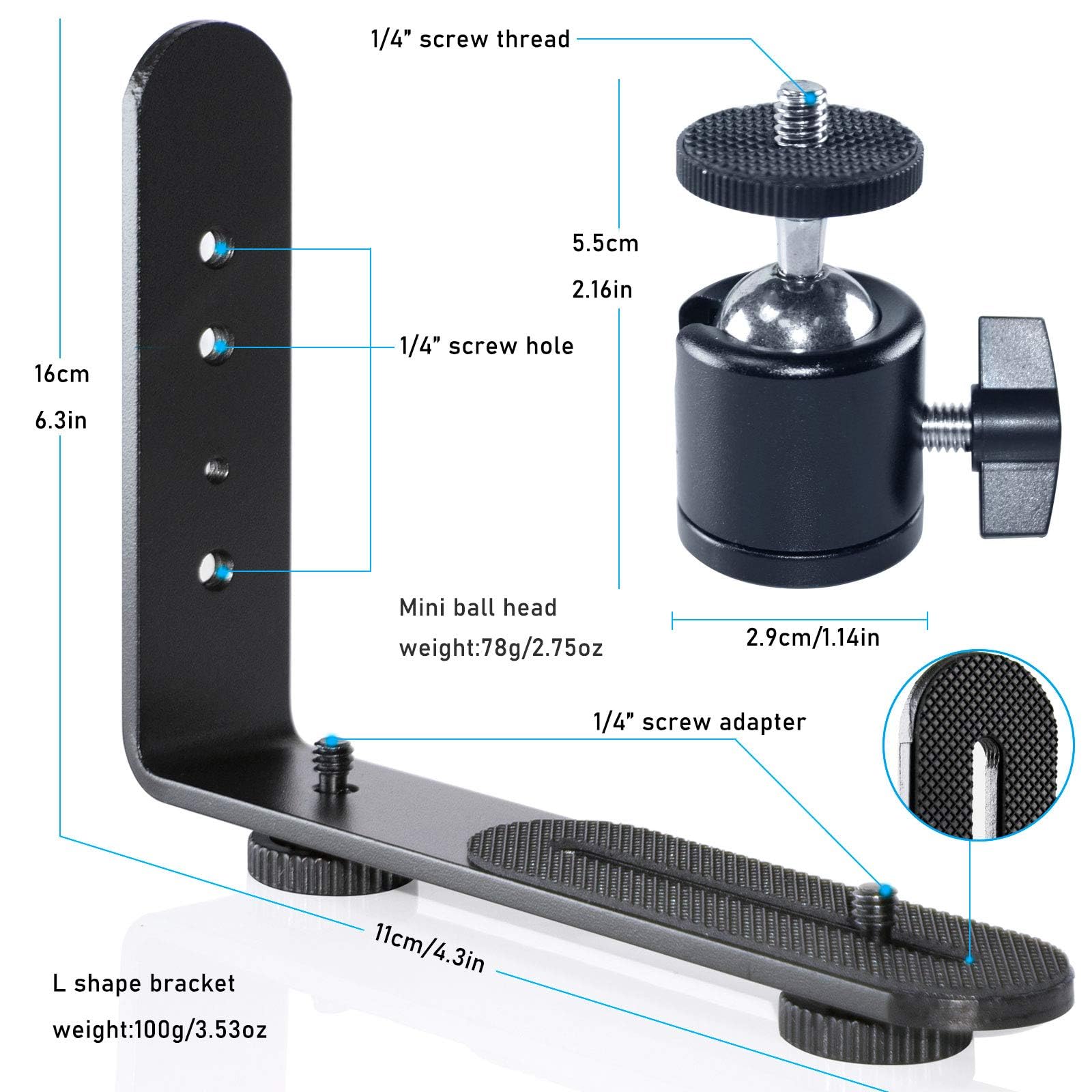 Amazon.com : EXMAX® Metal Aluminum Alloy L-Shape Flash Light