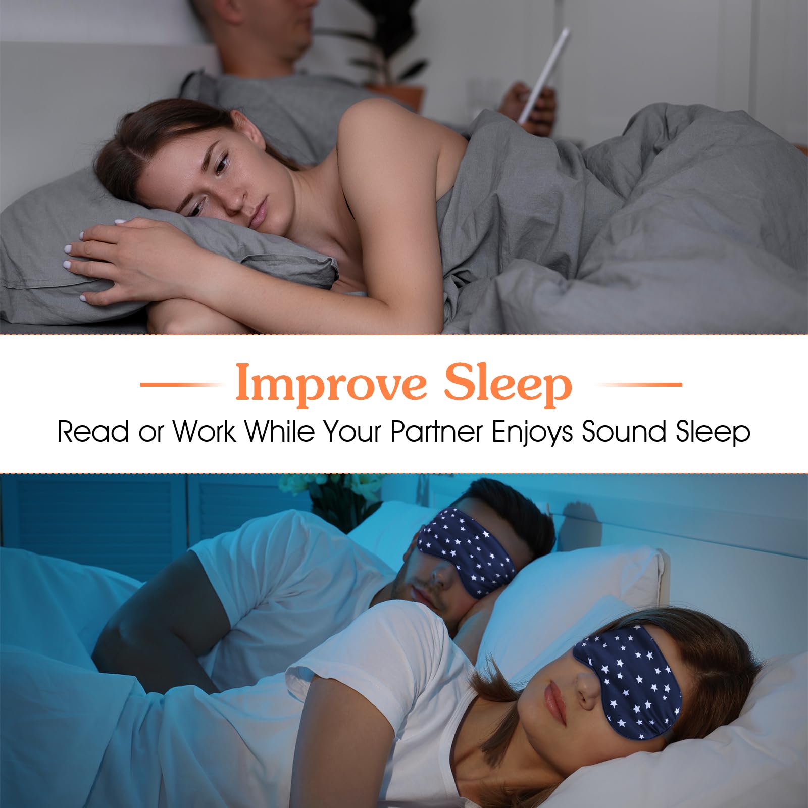 Maschera per dormire in morbida seta Maschere per gli occhi per dormire