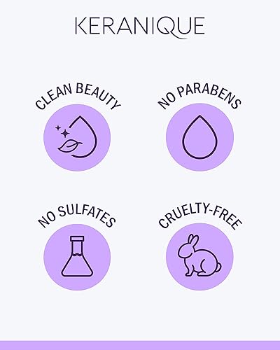 Miniatura 9 de Keranique Acondicionador de queratina voluminizante para adelgazar el cabello recrecimiento del cabello complejo de aminoamino de queratina libre de