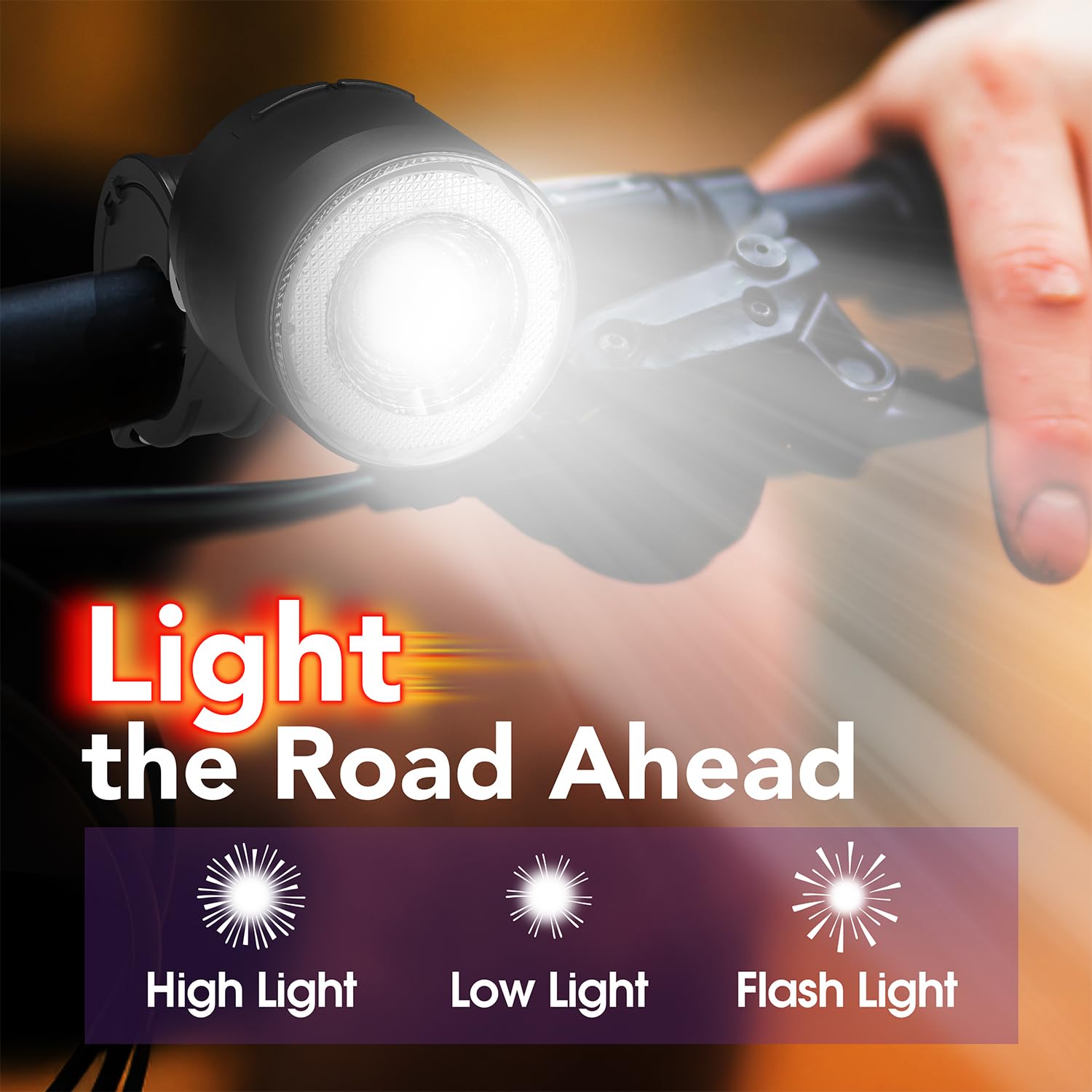 Fosmon - Allarme e Luci Anteriori/Posteriori per Bicicletta e Monopattino con Telecomando Allarme antifurto da 110 dB - Luci anteriori e posteriori per bici elettriche, moto e monopattini elettrici