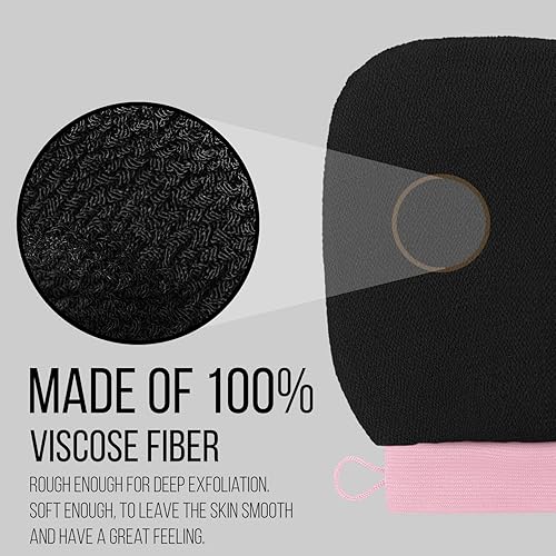 Miniatura 23 de Valitic Exfoliating Glove Body Scrubber - Mitón exfoliante removedor de piel muerta, exfoliante facial y corporal de ducha - Toalla de baño