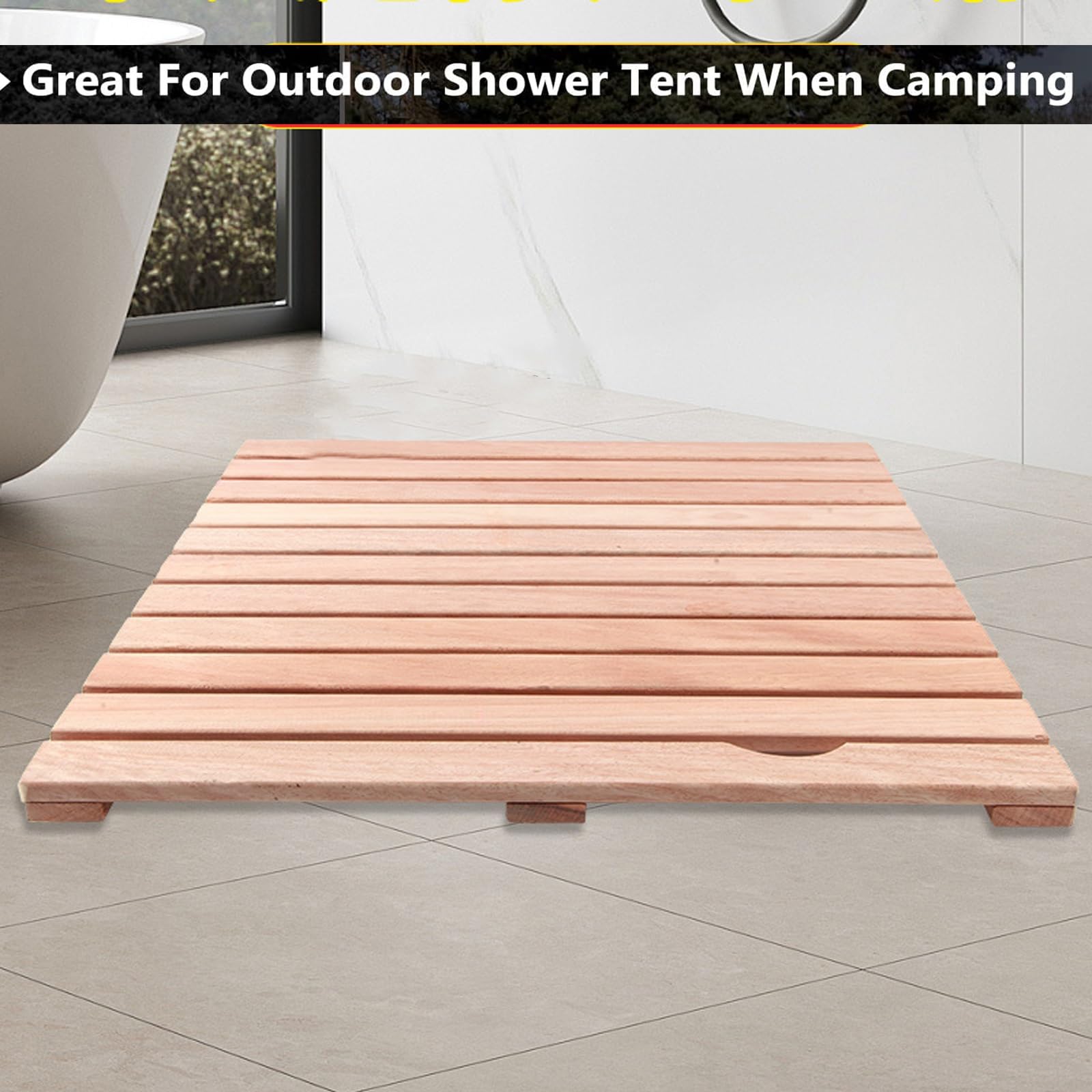 QWEASDF Tapis Antidérapant,Caillebotis de Douche,Tapis Écologique Baignoire Antidérapant,Caillebotis Douche,Tapis de Salle de Bain/Tapis de Douche, Personnalisable(W65xL65cm/W25.5xL25.5in)