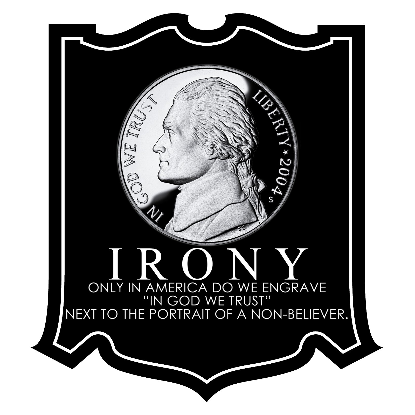 Adhesivo para parachoques Irony EvolveFISH de 10 x 12.7 cm para vinilo de coche