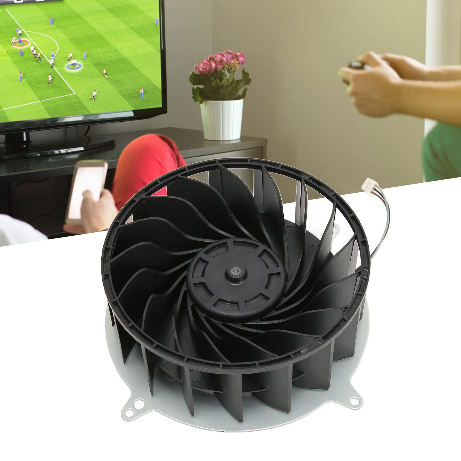 Ventilador de Refrigeración Interno de Repuesto para PS5 Series G12L12MS1AH 56J14, 17 Blades 12V CPU Cooler Fan
