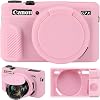 Camera Case for Canon Powershot G7 X Mark II Digital Camera, Soft Silicone Protective Bag Removable Lens Cover, Silicone Cover Rubber Soft Camera Case, Pink